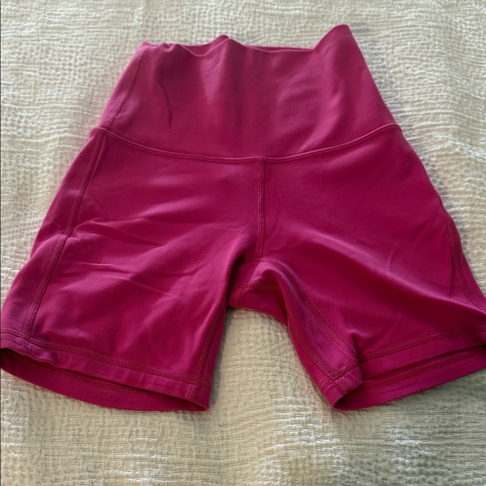 Lululemon raspberry align shorts